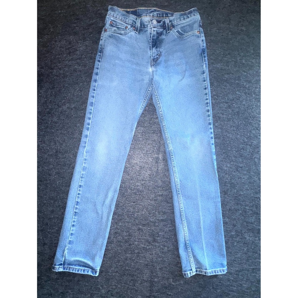 Levi's 511 Jeans‎ Womens 29x30 Blue Denim Light Wash Everyday Wear Slim Straight